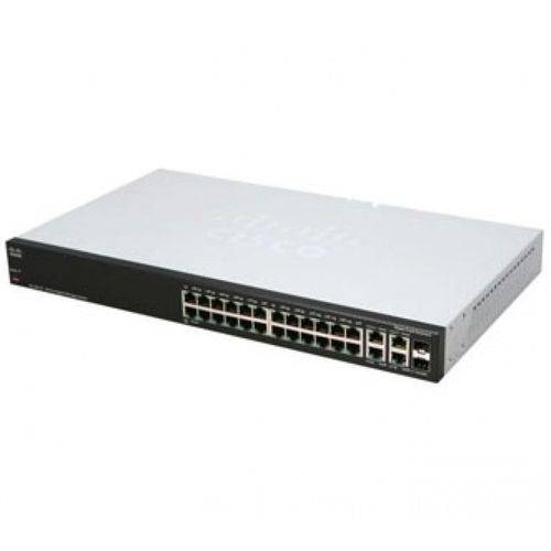 Switch Cisco Gerenciável Srw2024-k9-BR, 28 Portas 10/100/1000
