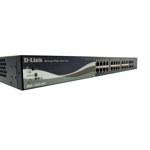 Switch D-Link Gerenciável PoE 28 Portas Dgs-1500-28p