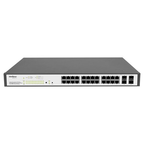 Switch Gerenciável com 24 Portas PoE Gigabit Ethernet SG 2404 PoE 4760009 Intelbras