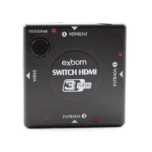 Switch Hdmi 3 Portas - Exbom