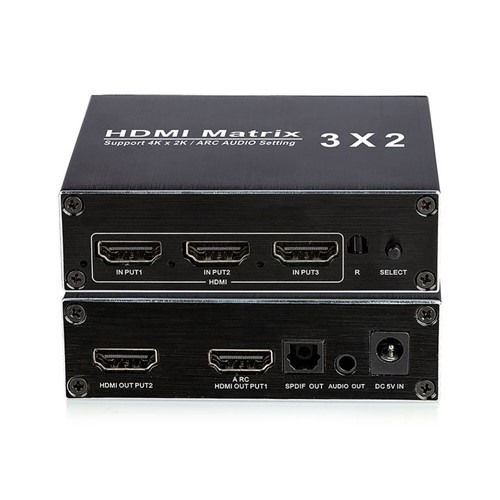 Switch Matrix HDMI 3x2 4k 2k