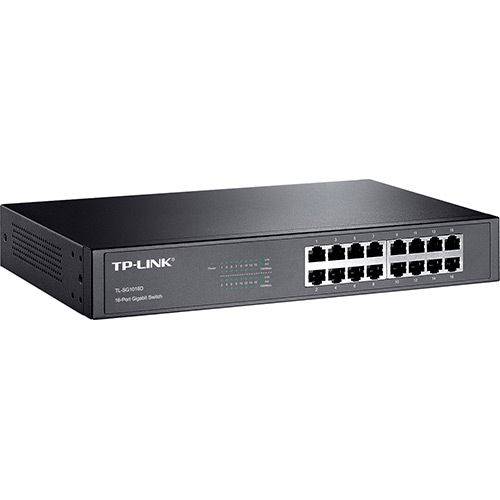 Switch Tp-Link 16 Portas Gigabit Rack/Desk Tl-Sg1016d
