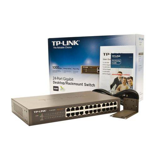 Switch Tp-Link Gigabit Tl-Sg1024d 24portas 10-100-1000mbps.