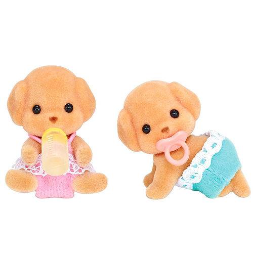 Sylvanian Families - Família Poodle Toy - Irmãos Gêmeos - Epoch