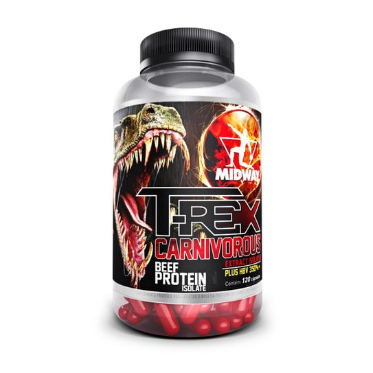 T-Rex Carnivorous Midway Beef Protein Isolate com 120 Cápsulas