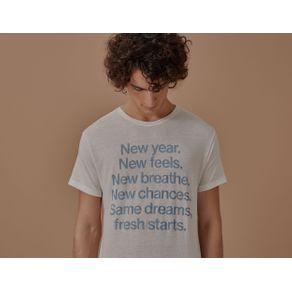 T-Shirt Ano Novo Branco - M
