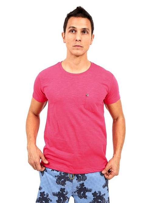 T-shirt Basic Pocket-rosa Chiclete-p