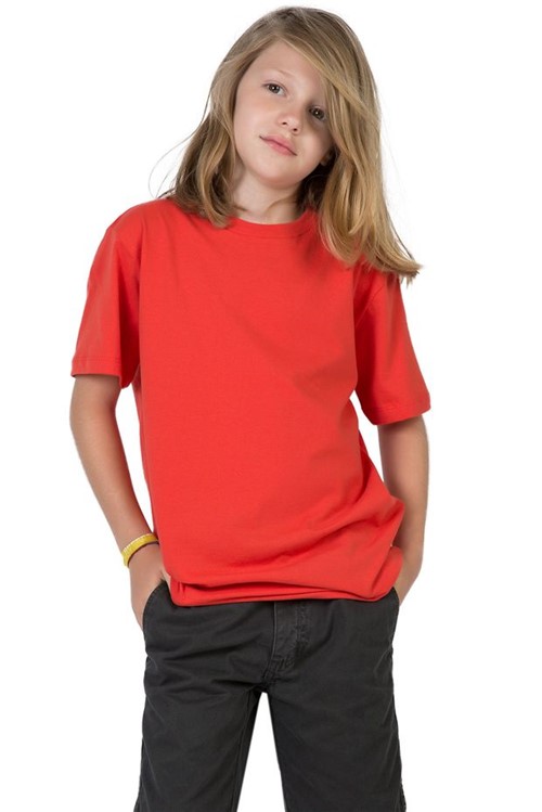T-Shirt Basica Comfort Infantil Masculino Vermelho Vermelho/04