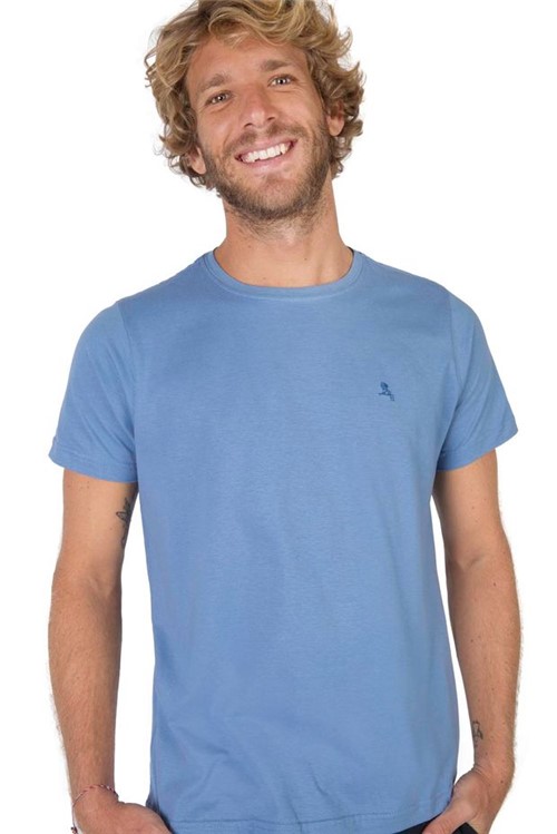T-Shirt Básica Fit Azul AZUL/M