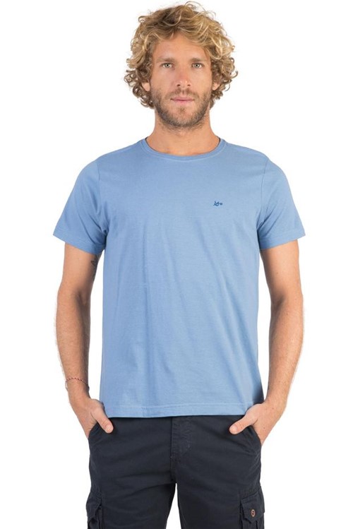 T-Shirt Básica Fit Azul AZUL/P