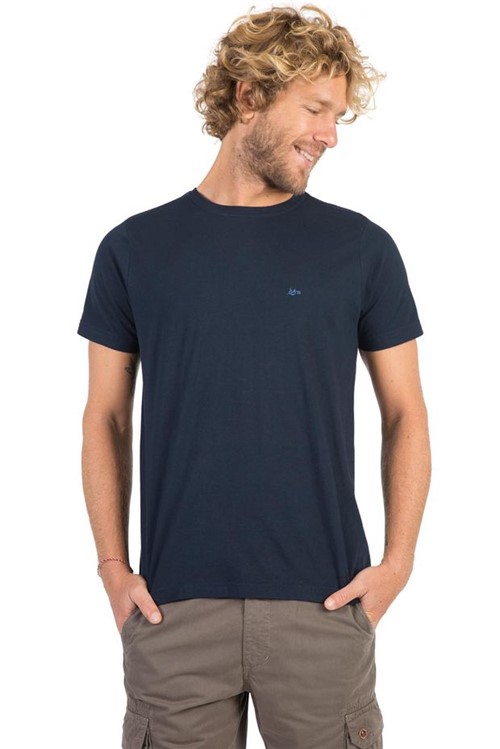 T-Shirt Básica Fit Azul Marinho Azul Marinho/P