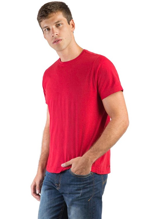 T-Shirt Básica Fit Vermelho Escuro Vermelho Escuro/P