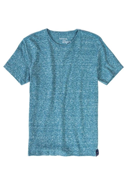 T-Shirt Básica Mescla Botone Infantil Masculino Azul Claro Azul Claro/04