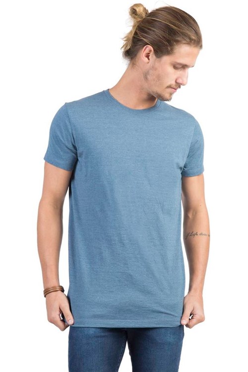 T-Shirt Básica Mescla Comfort Azul Petróleo Azul Petróleo/P