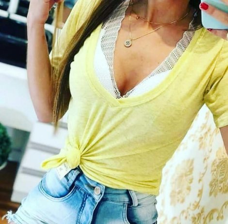 T-Shirt Blusa Podrinha - Ótimos Preços | MM Concept - Amarelo