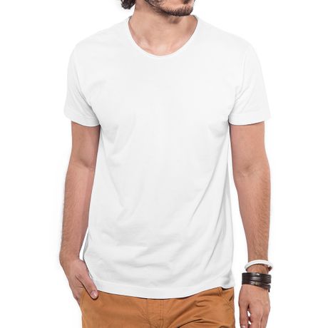 T-shirt Branca Gola Rasgada 103270