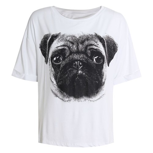 T-shirt Branca Pug