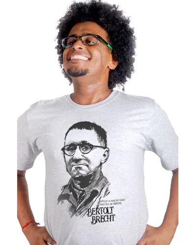 T-shirt Brecht Herói Cinza