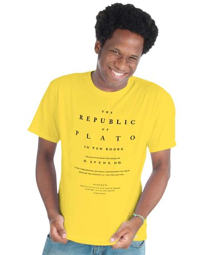 T-shirt Capa de Livro a República de Platão