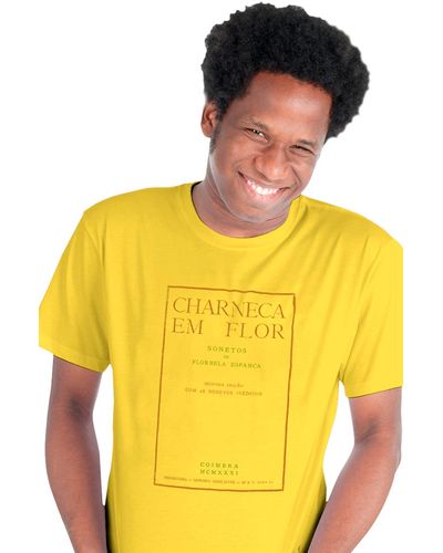 T-shirt Capa de Livro Florbela Espanca Amarela
