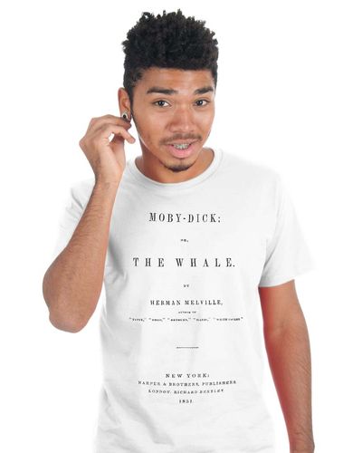 T-shirt Capa de Livro Moby Dick