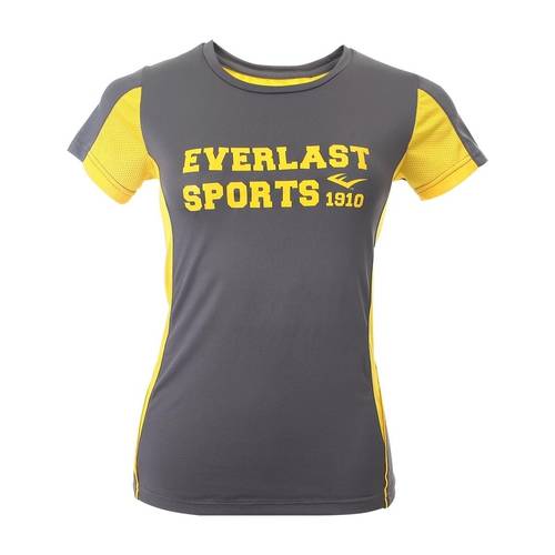 T-Shirt Cinza e Amarelo P Everlast