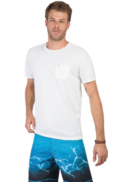 T-Shirt com Bolso Premium Off White Off White/P