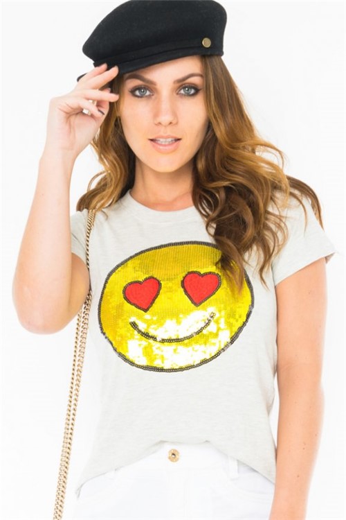 T-shirt com Emoji BL3390 - Kam Bess