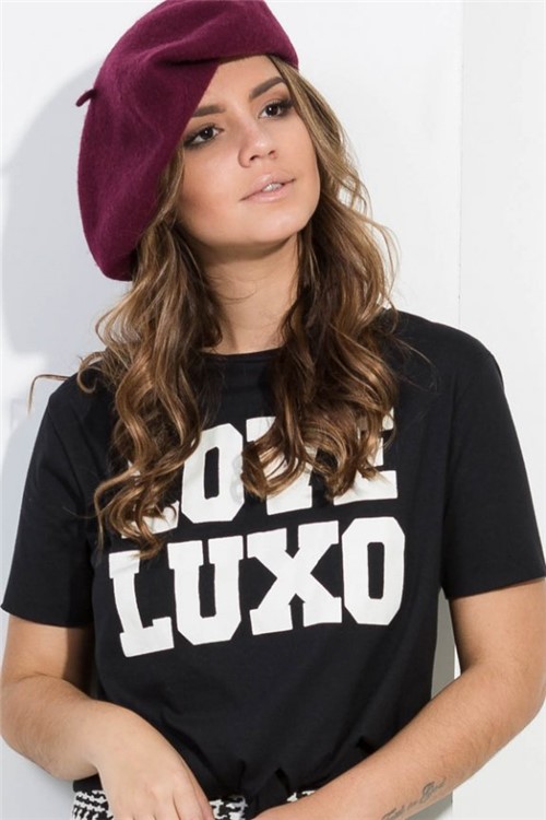 T-shirt com Estampa e Amarração Love Luxo BL4036 - Kam Bess