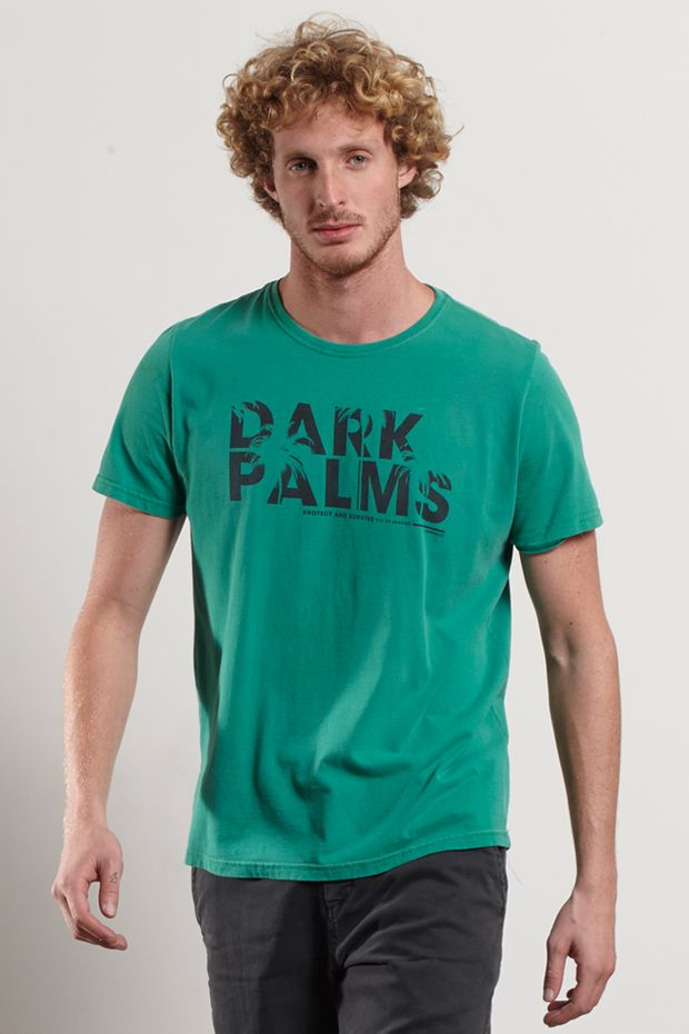 T-shirt Dark Palms Verde P