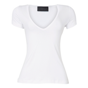 T-Shirt Decote U Profundo Branco Charth M