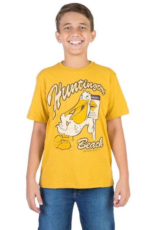 T-Shirt Estampada Infantil Masculino Amarelo Escuro Amarelo Escuro/04