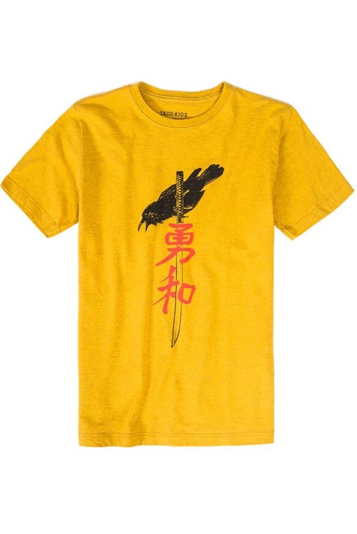 T-Shirt Estampada Infantil Masculino Amarelo Escuro AMR ES/06