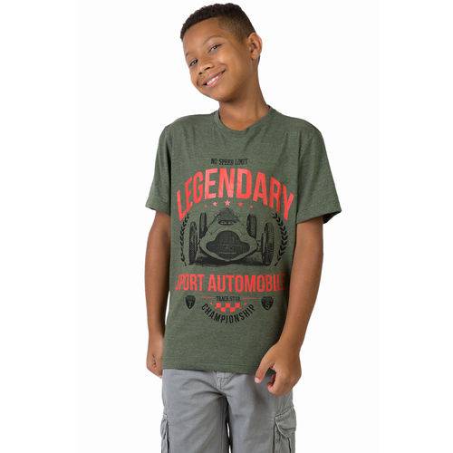 T-shirt Estampada Infantil Masculino Verde Taco