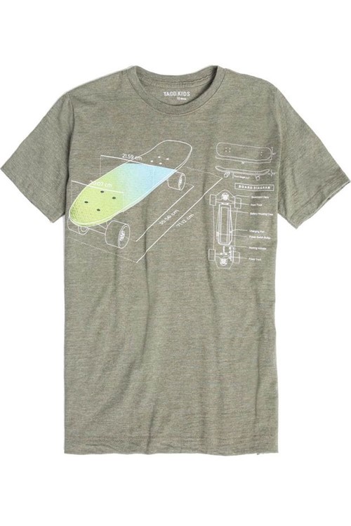 T-Shirt Estampada Infantil Masculino Verde VERDE/08