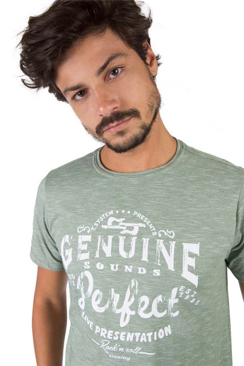 T-Shirt Estampada Verde VERDE/P