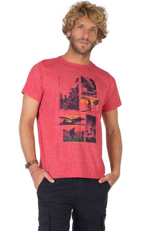 T-Shirt Estampada Vermelho Vermelho/P