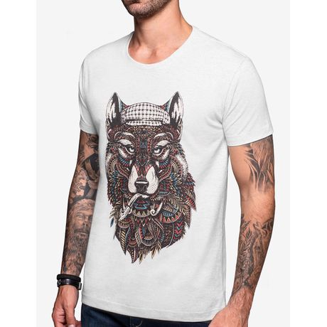 T-shirt Ethnic Wolf Mescla Claro 103394