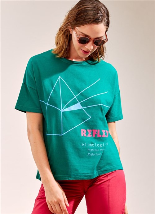 T-Shirt Etimologia Reflexo VERDE G