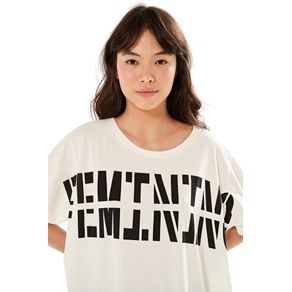 T-Shirt Feminino Off White - M