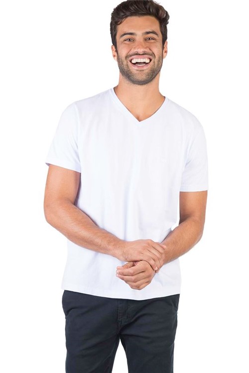 T-Shirt Gola V Básica Branco BRANCO/P