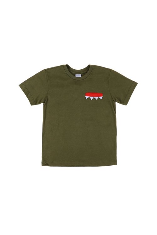 T-shirt Infantil Jacaré 02 - Verde Musgo
