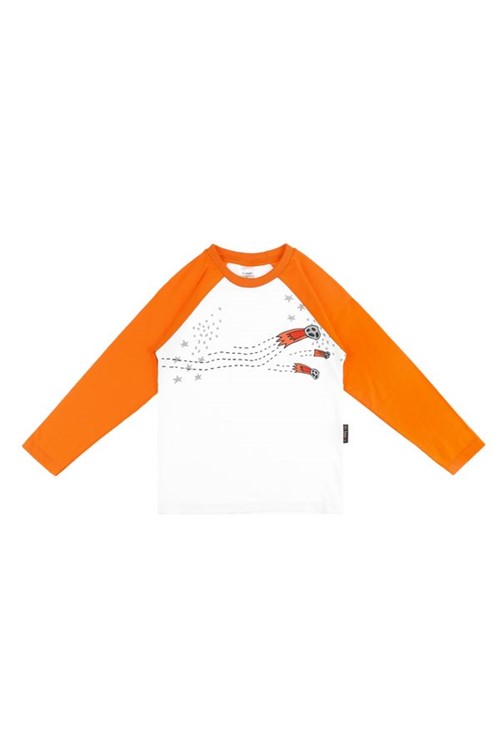T-shirt Infantil Raglan Cometa 02 - Branco