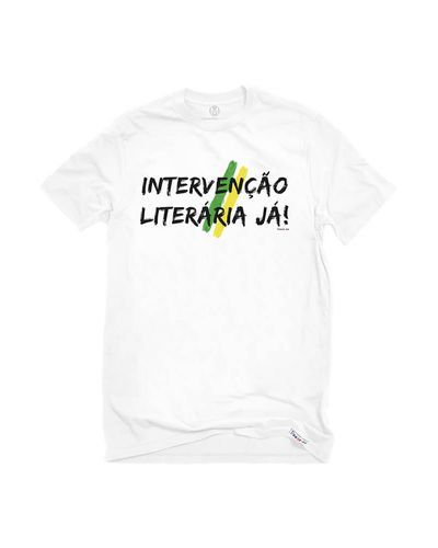 T-shirt Intervenção Literária já Branca