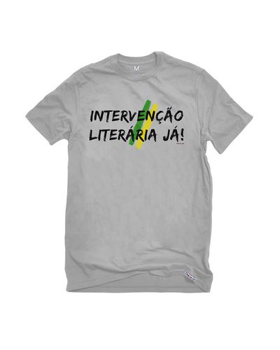 T-shirt Intervenção Literária já Cinza