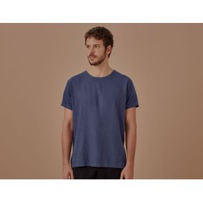 T-Shirt Linho Onda Azul - P