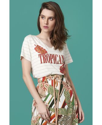 T-shirt Listras Tropical