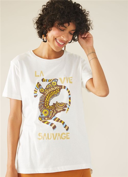 T-shirt Local Sauvage Branco G