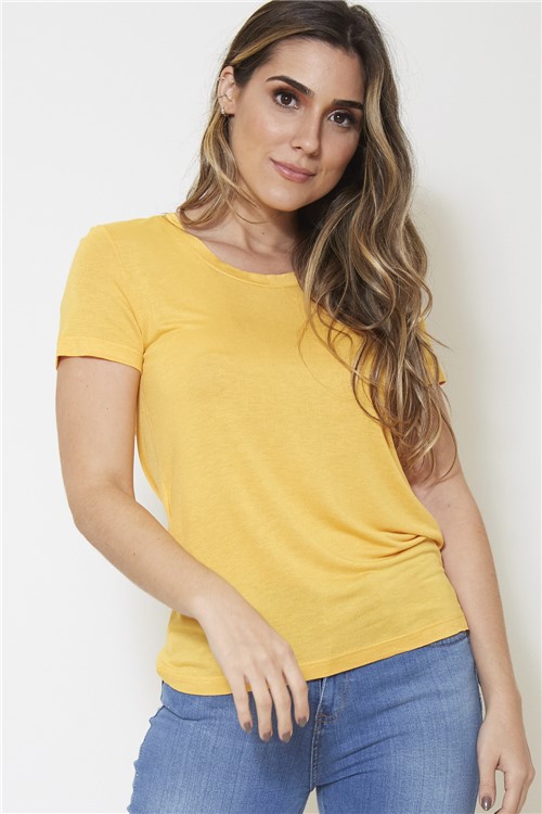 T-Shirt Malha Color - Amarelo Tamanho: P
