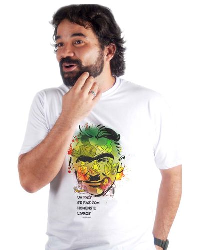 T-shirt Monteiro Lobato Branca